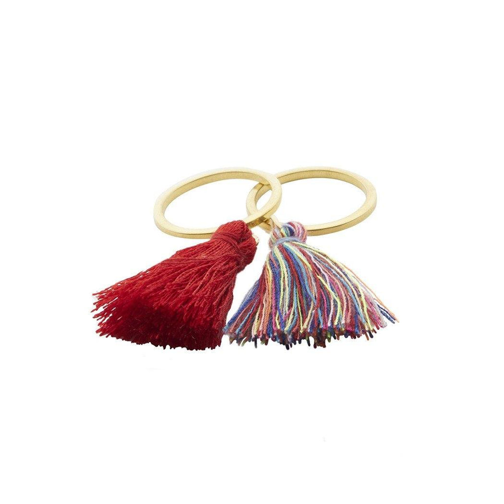 Square Pelito Tassel Ring