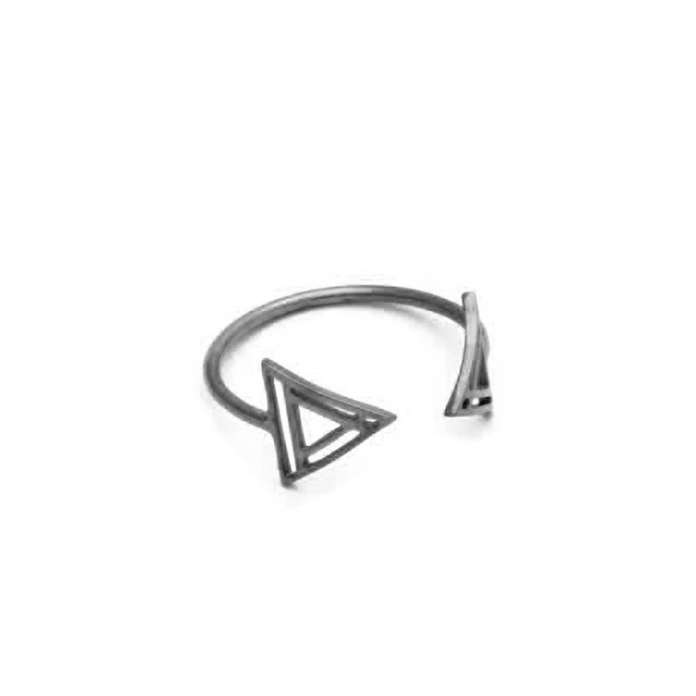 Tattooed Open Triangle Ring