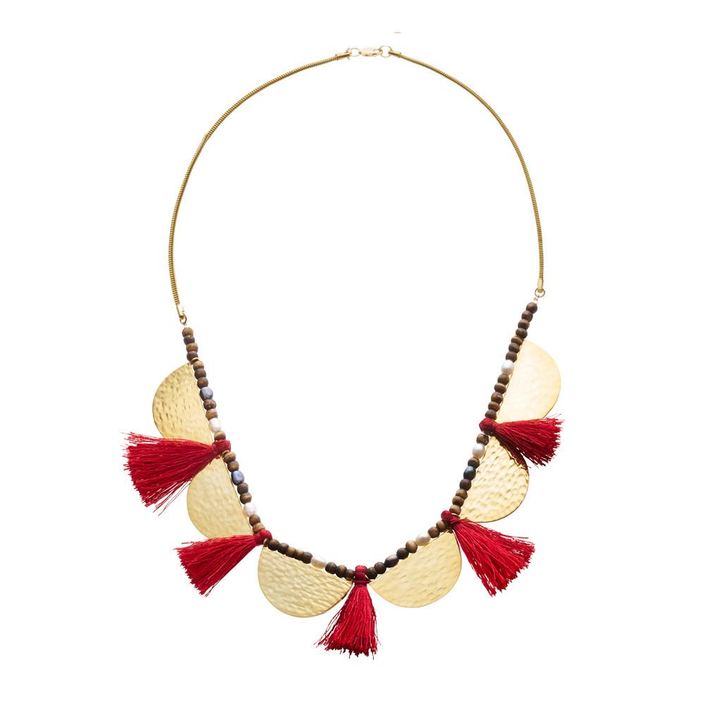 Sea Side Aurora Tassel Bib