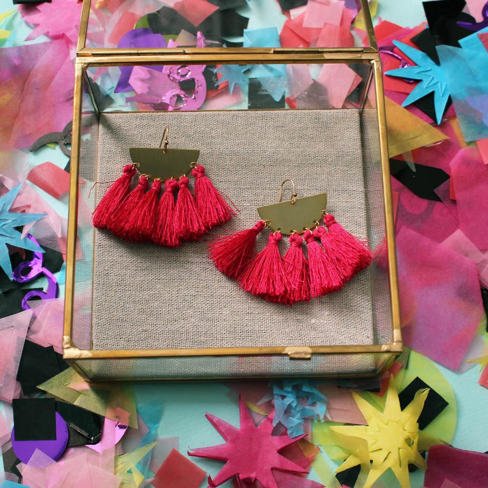 Sunrise Tassel Earrings *As seen on Jessica Alba*