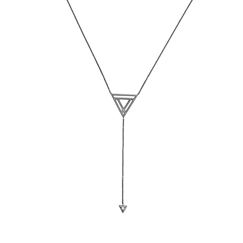 Triangle Lariat Necklace