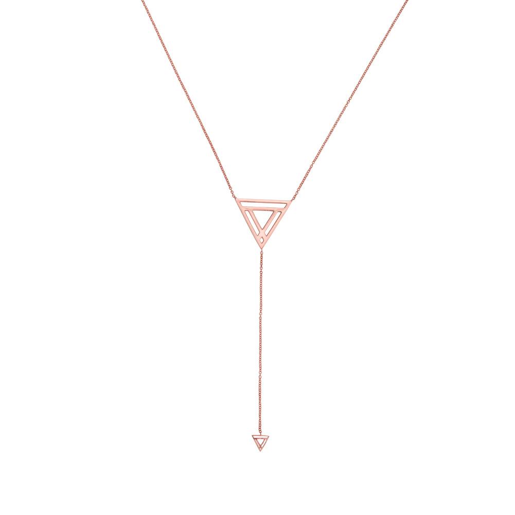 Triangle Lariat Necklace