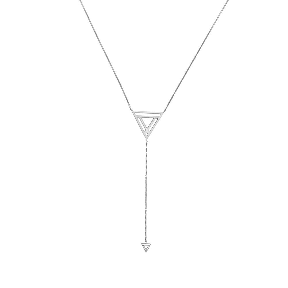 Triangle Lariat Necklace