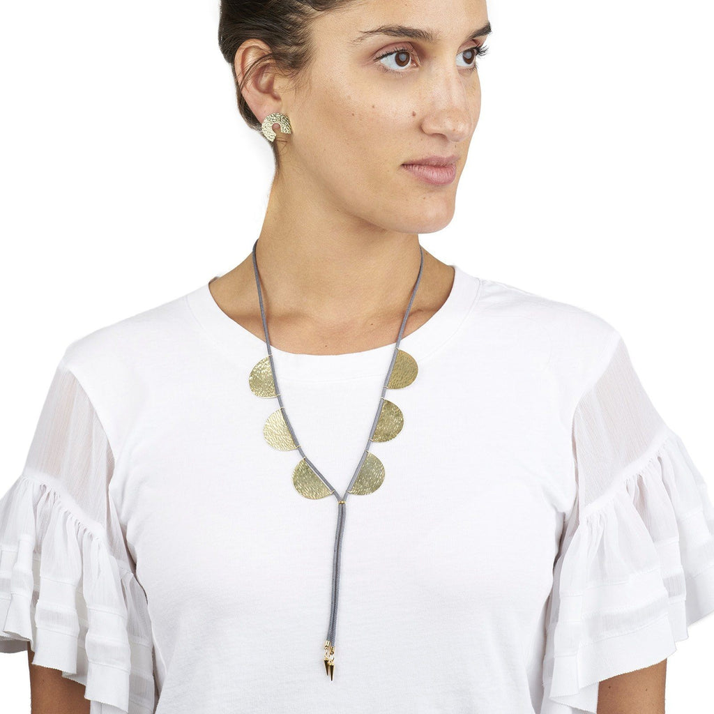 Large Aurora Lariat Necklace