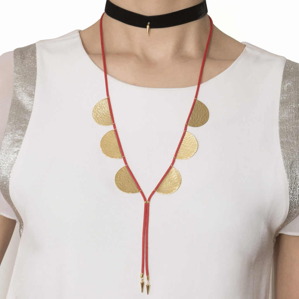 Large Aurora Lariat Necklace