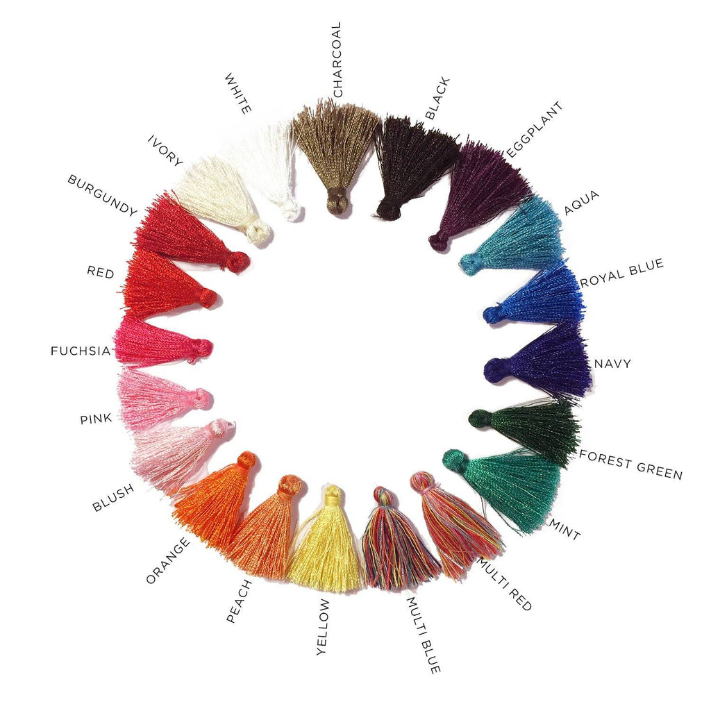 Textured Bangle with Tassels