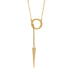 Halo Spike Lariat Necklace