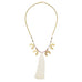 Lucky 4 Horseshoe Necklace with Tassel