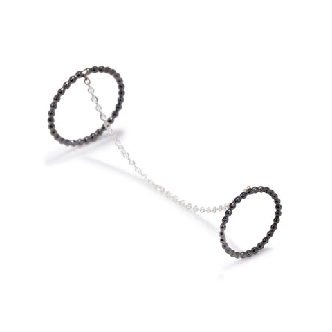Double Ball Ring with Chain
