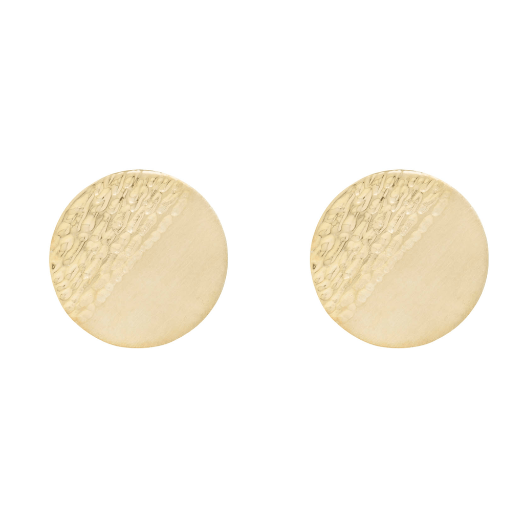 Large Two Textured Stud