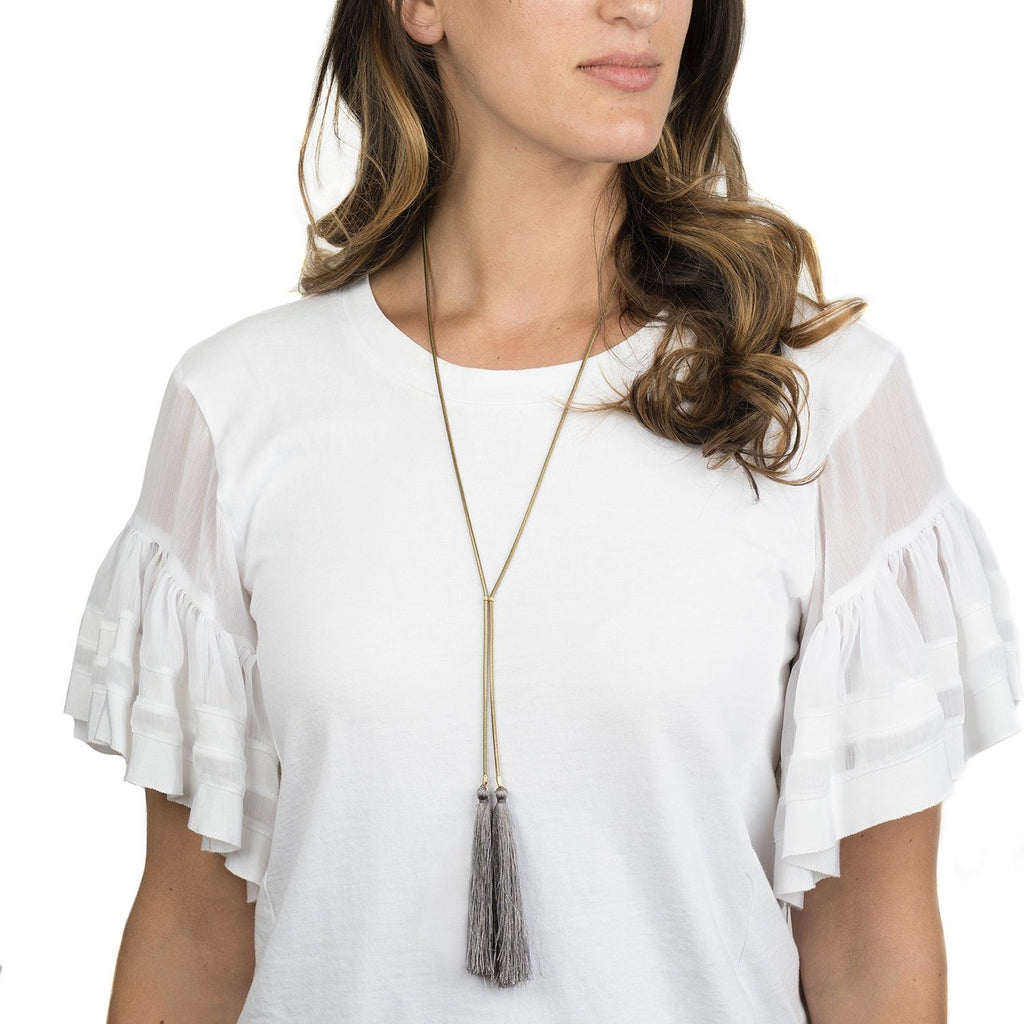 Snake Lariat with Tassels